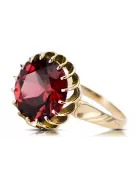 Ring Vintage style Ruby 8K κίτρινο χρυσό vrc035x-rb Art Deco